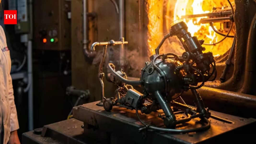 Nasa heated a yoga-ball-sized Venus probe model to 869°F in a Pennsylvania furnace, running the test 6 times | Nasa heated a yoga-ball-sized Venus probe model to 869°F in a Pennsylvania furnace, running the test 6 times |