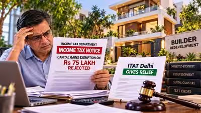 He inherited land from mother, redeveloped home & received Rs 75 lakh from builder; taxman denied capital gains exemption, but ITAT Delhi gives relief, ruling multiple floors can qualify as one house He inherited land from mother, redeveloped home & received Rs 75 lakh from builder; taxman denied capital gains exemption, but ITAT Delhi gives relief, ruling multiple floors can qualify as one house