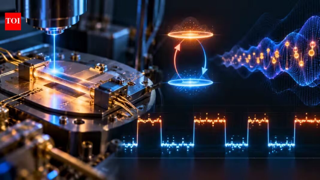 Scientists observed a quantum jump in sound in real time by tracking tiny energy changes hundreds of times in milliseconds | Scientists observed a quantum jump in sound in real time by tracking tiny energy changes hundreds of times in milliseconds |