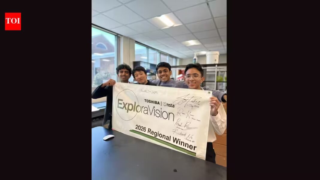 Meet Reyansh Raut, Richard Nie, Jay Patel and Rayan Hasan, the New York students who designed concrete that could detect and repair its own cracks | Meet Reyansh Raut, Richard Nie, Jay Patel and Rayan Hasan, the New York students who designed concrete that could detect and repair its own cracks |