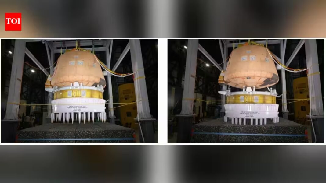 Isro: Isro completes Gaganyaan crew & service module separation tests Isro: Isro completes Gaganyaan crew & service module separation tests