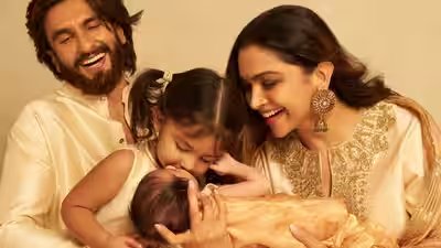 Deepika Padukone wears Rs 90,000 hand-embroidered kurta set, twins with Ranveer Singh, Dua and Devi as couple reveals second daughter’s name with adorable PIC | Deepika Padukone wears Rs 90,000 hand-embroidered kurta set, twins with Ranveer Singh, Dua and Devi as couple reveals second daughter’s name with adorable PIC |