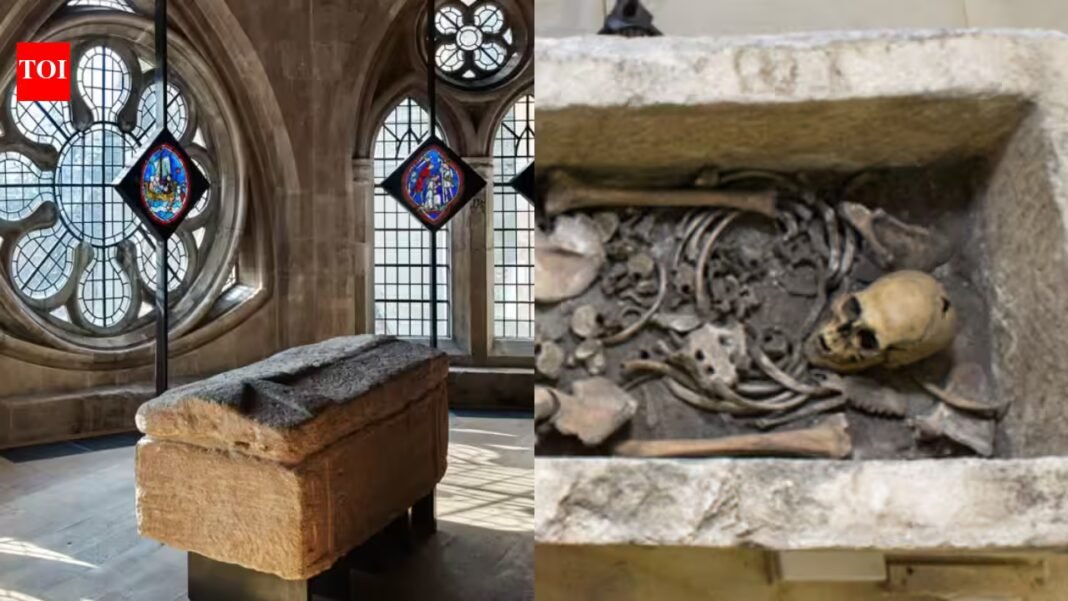 A Roman stone coffin found at Westminster Abbey in 1869 bore the name of a man from 1,600 years ago, but new tests date the skeleton inside to AD 987–1052; archaeologists say it may be one of two medieval abbots A Roman stone coffin found at Westminster Abbey in 1869 bore the name of a man from 1,600 years ago, but new tests date the skeleton inside to AD 987–1052; archaeologists say it may be one of two medieval abbots