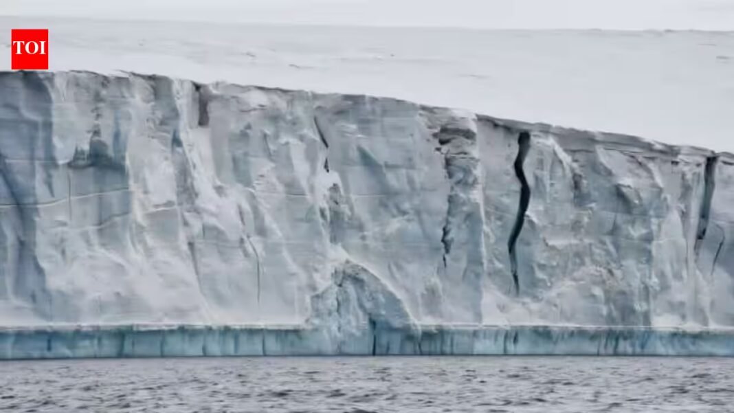 Scientists tracked glacier cliffs using 15,330 satellite observations and found a surprise: some retreated faster than predicted but then stabilized instead of collapsing endlessly Scientists tracked glacier cliffs using 15,330 satellite observations and found a surprise: some retreated faster than predicted but then stabilized instead of collapsing endlessly