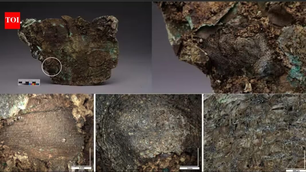 Scientists examining 3,000-year-old bronze masks and ritual treasures in China found silk traces on 101 objects, with microscopic fibres and red pigment revealing how ancient people wrapped and coloured sacred offerings Scientists examining 3,000-year-old bronze masks and ritual treasures in China found silk traces on 101 objects, with microscopic fibres and red pigment revealing how ancient people wrapped and coloured sacred offerings