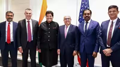 Goyal pitches India as global trade hub, eyes 75-80% of world economy Goyal pitches India as global trade hub, eyes 75-80% of world economy