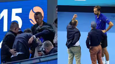 Daniil Medvedev disqualified from China Open after hitting spectator with ball; Novak Djokovic says ‘I was shocked’ – Watch | Tennis News Daniil Medvedev disqualified from China Open after hitting spectator with ball; Novak Djokovic says ‘I was shocked’ – Watch | Tennis News