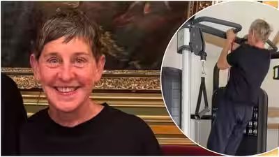Ellen DeGeneres, 68, attempts pull-ups in new workout video: ‘Trust me, it’s hard’ | Ellen DeGeneres, 68, attempts pull-ups in new workout video: ‘Trust me, it’s hard’ |
