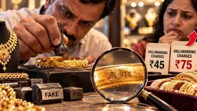 Unscrupulous jewellers may use fake stamps to mark your gold: As hallmarking charges rise to Rs 75 from Rs 45 Gem and Jewellery Domestic Council flags risk of rise in fraudsters Unscrupulous jewellers may use fake stamps to mark your gold: As hallmarking charges rise to Rs 75 from Rs 45 Gem and Jewellery Domestic Council flags risk of rise in fraudsters