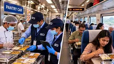 Indian Railways cracks down on food quality issues after passenger complaints; IRCTC partners with QCI for surprise audits on trains and stations with digital evidence to speed up action Indian Railways cracks down on food quality issues after passenger complaints; IRCTC partners with QCI for surprise audits on trains and stations with digital evidence to speed up action