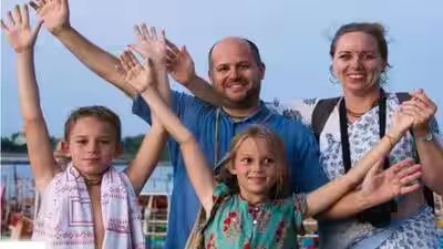 “We wanted to move in a bigger…..” In 2015, a German couple came to India searching for a spiritual connection, but ended up building a home in a small Bengal town; today, they are raising two children in Krishna-conscious community “We wanted to move in a bigger…..” In 2015, a German couple came to India searching for a spiritual connection, but ended up building a home in a small Bengal town; today, they are raising two children in Krishna-conscious community