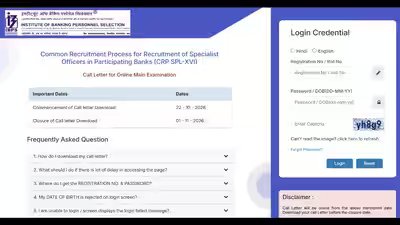 Ibps So Mains Admit Card 2026: IBPS SO Mains admit card 2026 released at ibps.in for 1,035 Specialist Officer posts, exam on November 1: Check direct link to download hall tickets here Ibps So Mains Admit Card 2026: IBPS SO Mains admit card 2026 released at ibps.in for 1,035 Specialist Officer posts, exam on November 1: Check direct link to download hall tickets here