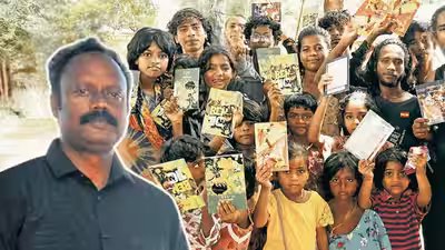Meet Saravanan, the 44-year-old Tamil Nadu teacher who carries a box of books on his scooter to children in tribal settlements after the National Book Trust gave him 250 books worth ₹10,000 Meet Saravanan, the 44-year-old Tamil Nadu teacher who carries a box of books on his scooter to children in tribal settlements after the National Book Trust gave him 250 books worth ₹10,000