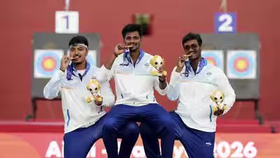 India win men’s compound team gold, archery haul grows to three golds at Asian Games | Asian Games 2026 News India win men’s compound team gold, archery haul grows to three golds at Asian Games | Asian Games 2026 News