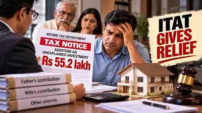 Man jointly bought Rs 80 lakh property with father and wife but didn’t file ITR; taxman added Rs 55.2 lakh as unexplained money, but ITAT grants relief after proof of family contributions Man jointly bought Rs 80 lakh property with father and wife but didn’t file ITR; taxman added Rs 55.2 lakh as unexplained money, but ITAT grants relief after proof of family contributions