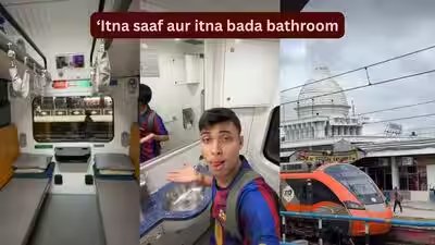 Vande Bharat Sleeper feels like a ‘5-star property’; ‘itna saaf aur itna bada bathroom’: Vlogger’s honest review after his ride | Vande Bharat Sleeper feels like a ‘5-star property’; ‘itna saaf aur itna bada bathroom’: Vlogger’s honest review after his ride |
