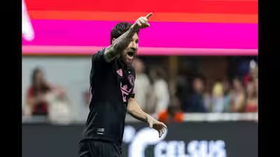Lionel Messi proves he never forgets: Takes rare revenge on opponent with out-of-character fiery celebration after stunning solo goal | Football News Lionel Messi proves he never forgets: Takes rare revenge on opponent with out-of-character fiery celebration after stunning solo goal | Football News