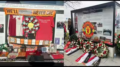 Thieves smash Munich air disaster memorial display case and steal treasured items honouring eight Man Utd players | Football News Thieves smash Munich air disaster memorial display case and steal treasured items honouring eight Man Utd players | Football News