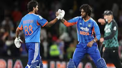 2nd T20I: Tilak Varma, Nitish Kumar Reddy rescue India from 112/6 to seal a thrilling 4-wicket win against New Zealand | Cricket News 2nd T20I: Tilak Varma, Nitish Kumar Reddy rescue India from 112/6 to seal a thrilling 4-wicket win against New Zealand | Cricket News