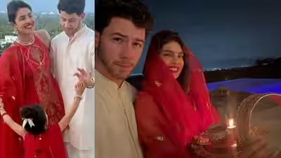 Priyanka Chopra says Nick Jonas made sure to set up his tour to be home for ‘Karwa Chauth’, drops adorable PICS with Malti Marie: ‘No one like my guy’ | Priyanka Chopra says Nick Jonas made sure to set up his tour to be home for ‘Karwa Chauth’, drops adorable PICS with Malti Marie: ‘No one like my guy’ |