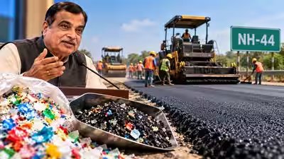 Nitin Gadkari-led ministry backs IIT technology of using waste plastic in bitumen for national highways; India’s first NH-44 pilot stretch laid, new method could cut bitumen use 4% and costs 20% Nitin Gadkari-led ministry backs IIT technology of using waste plastic in bitumen for national highways; India’s first NH-44 pilot stretch laid, new method could cut bitumen use 4% and costs 20%