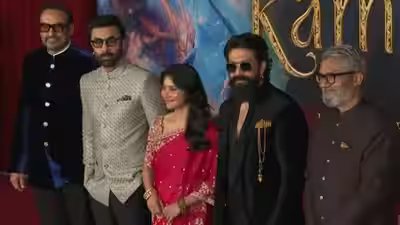 Ranbir Kapoor, Sai Pallavi and Yash attend ‘Ramayana’ world premiere; actors walk star-studded red carpet with Nitesh Tiwari and Namit Malhotra: PICS | Ranbir Kapoor, Sai Pallavi and Yash attend ‘Ramayana’ world premiere; actors walk star-studded red carpet with Nitesh Tiwari and Namit Malhotra: PICS |