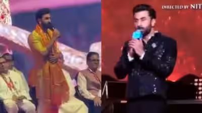 Ramayana: Ranbir Kapoor apologises after being brutally trolled for saying ‘Aakhir mein ant sacchai aur achchai ki hi hogi’ at ‘Ramayana’ event: ‘It was a slip of tongue’ – WATCH VIDEO | Hindi Movie News Ramayana: Ranbir Kapoor apologises after being brutally trolled for saying ‘Aakhir mein ant sacchai aur achchai ki hi hogi’ at ‘Ramayana’ event: ‘It was a slip of tongue’ – WATCH VIDEO | Hindi Movie News
