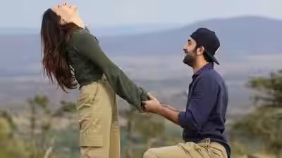 Ranbir Kapoor reveals three lions were around him when he proposed to Alia Bhatt: ‘Meri sherni khadi thi aur main chuhaa banke ghutno pe tha’ | Ranbir Kapoor reveals three lions were around him when he proposed to Alia Bhatt: ‘Meri sherni khadi thi aur main chuhaa banke ghutno pe tha’ |