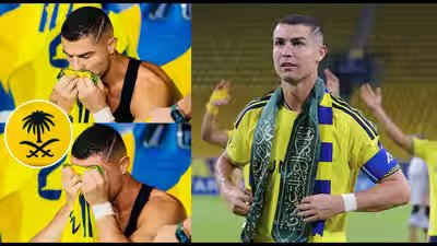 ‘I’m Portuguese, but I belong to Saudi Arabia’: Ronaldo kisses Saudi emblem, celebrates with flag after 981st goal in Al-Nassr’s emphatic 3-1 win | Football News ‘I’m Portuguese, but I belong to Saudi Arabia’: Ronaldo kisses Saudi emblem, celebrates with flag after 981st goal in Al-Nassr’s emphatic 3-1 win | Football News