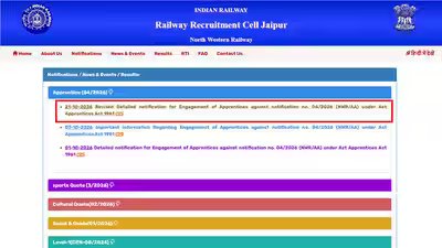 RRC NWR Apprentice Recruitment 2026: Applications for 2,008 posts begin October 23 RRC NWR Apprentice Recruitment 2026: Applications for 2,008 posts begin October 23