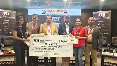RV University students win first prize at national-level HackFest 2026 for carbon footprint tracking project RV University students win first prize at national-level HackFest 2026 for carbon footprint tracking project