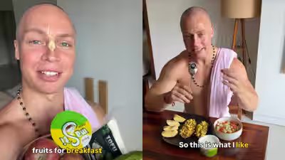 ‘Sanatani protein breakfast’ goes viral: Foreign content creator and Krishna-devotee reveals what’s on his plate ‘Sanatani protein breakfast’ goes viral: Foreign content creator and Krishna-devotee reveals what’s on his plate