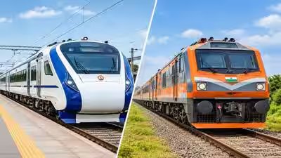 Vande Bharat vs Amrit Bharat: What’s the main difference in speed, fare, coaches and facilities Vande Bharat vs Amrit Bharat: What’s the main difference in speed, fare, coaches and facilities