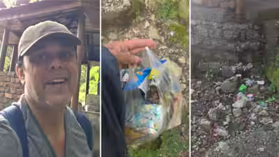 “We Indians are a disgrace…”: Sumeet Raghavan calls out tourists for littering during Himachal Pradesh trip; what netizens said “We Indians are a disgrace…”: Sumeet Raghavan calls out tourists for littering during Himachal Pradesh trip; what netizens said