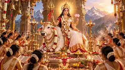 Shailputri Puja on Sharad Navratri 2026 Day 1: Mantras, orange or white, and the ghee remedy Shailputri Puja on Sharad Navratri 2026 Day 1: Mantras, orange or white, and the ghee remedy