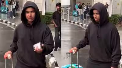 Vaibhav Sooryavanshi: ‘Reel ke chakkar mein thuk jaoge’: Vaibhav Sooryavanshi’s warning to paps goes viral – Watch | Cricket News Vaibhav Sooryavanshi: ‘Reel ke chakkar mein thuk jaoge’: Vaibhav Sooryavanshi’s warning to paps goes viral – Watch | Cricket News